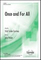 Once and for All SATB choral sheet music cover